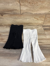 Cozy Pixies 2pk Ribbed Leggings Black sz 6-9m
