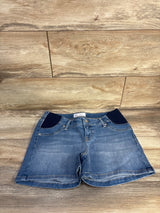 NEW Gap Maternity 4" Inset Panel Denim Shorts Medium Wash Blue sz 27/4 Small