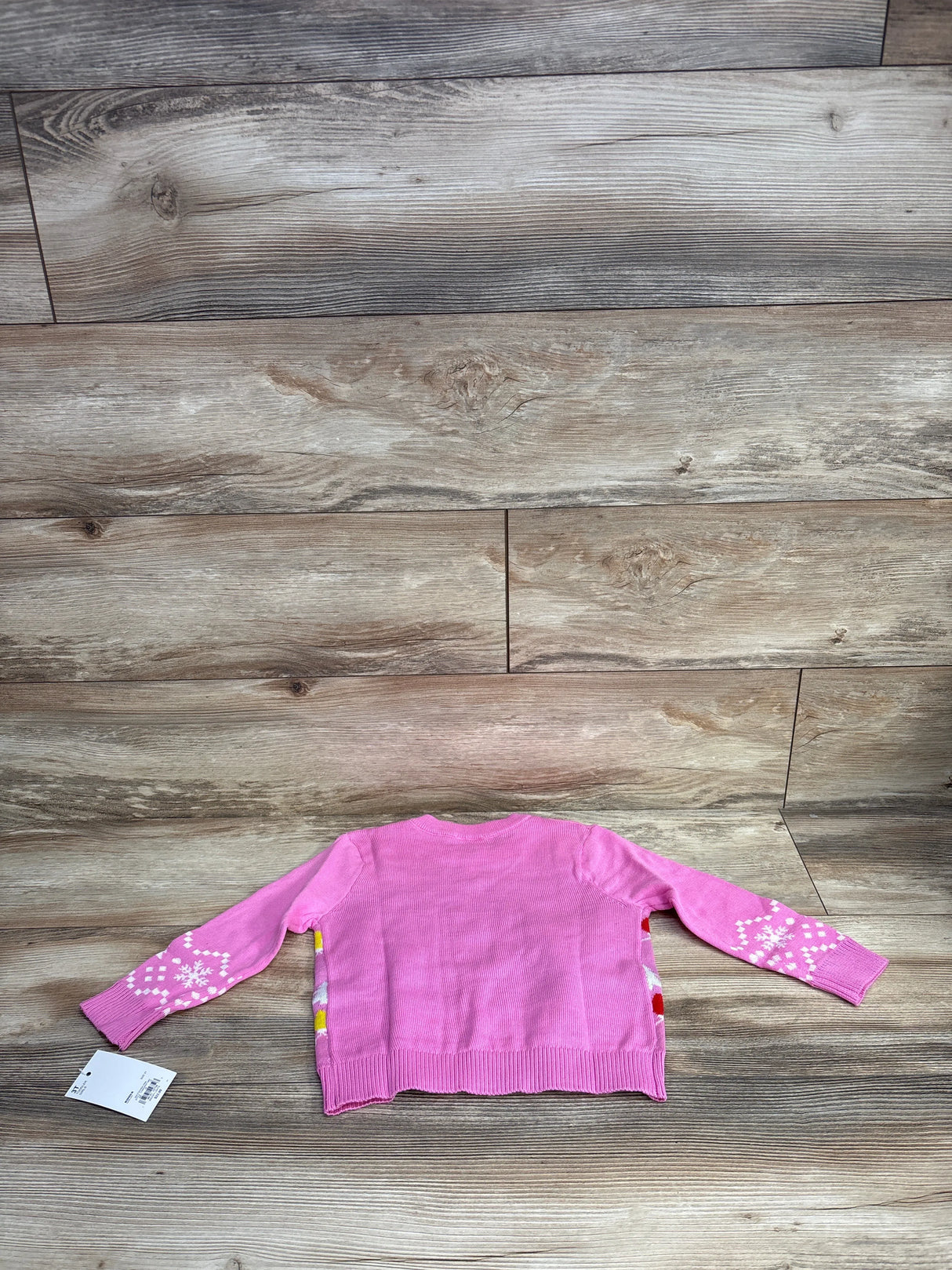 NEW Jumping Beans Snoopy Christmas Knit Sweater Pink sz 3T