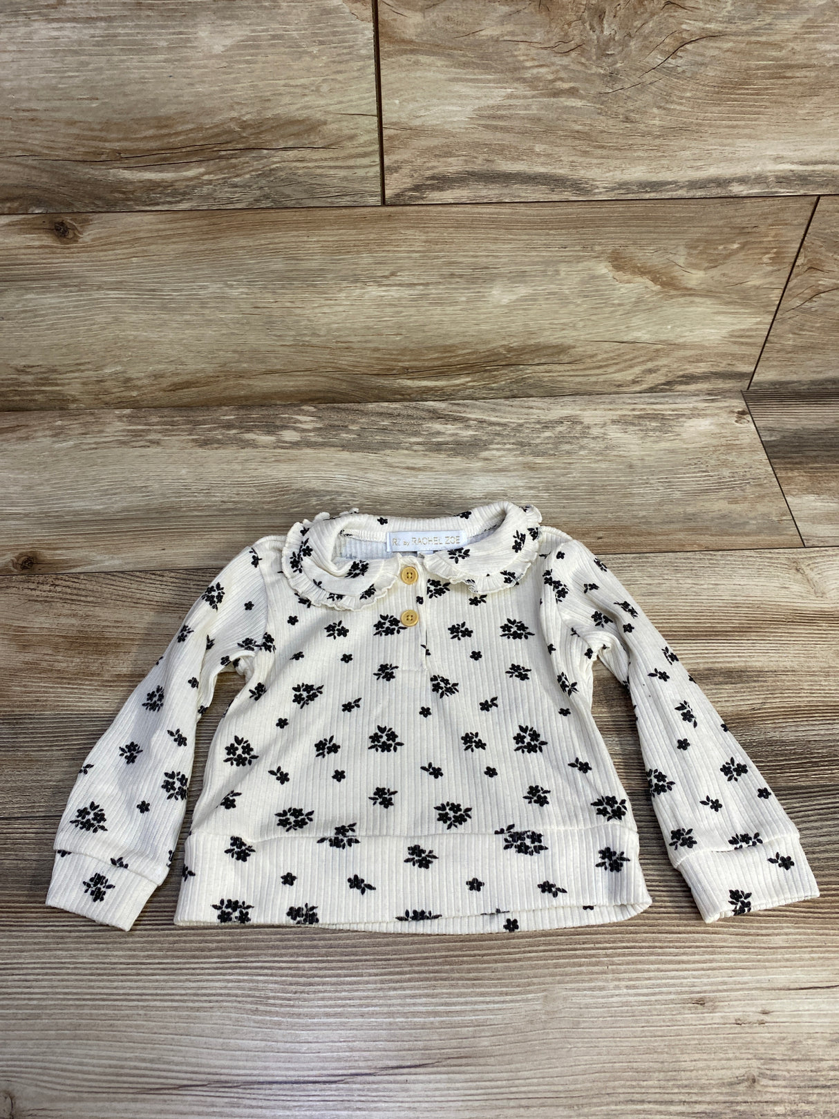 Rachel Zoe Floral Blouse Ivory sz 2T