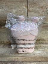 NEW Pottery Barn Baby Butterfly Critter Plush Baby Hooded Towel Pink