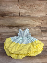 Baby Gap Mixed Media Bubble Dress Blue sz 18-24m