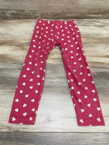 Old Navy Heart Print Leggings Pink sz 4T