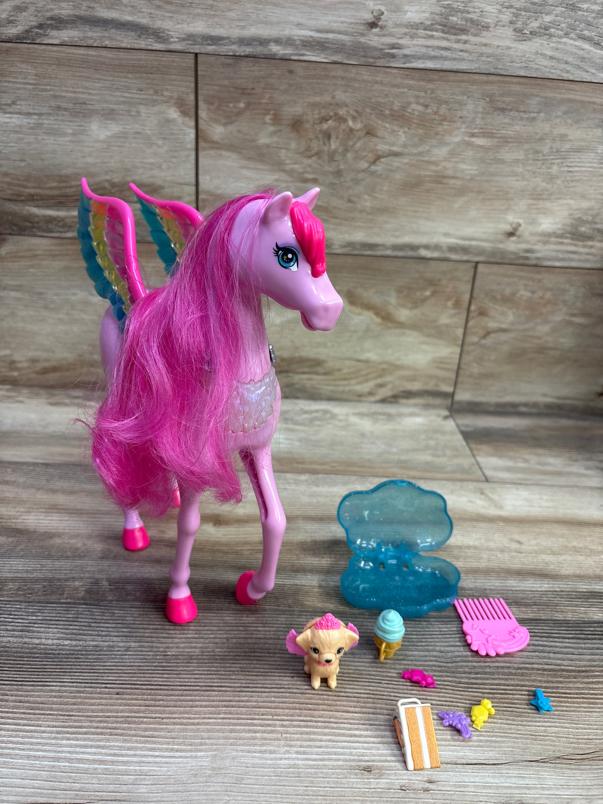 Barbie A Touch of Magic Pink Pegasus Toy With Accessories