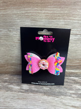 NEW Donut Applique Layered Glitter Hair Bow