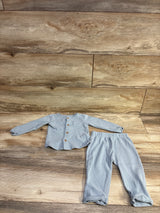 Carter's 2pc Knit Button Front Shirt & Pants Set Blue sz 9m