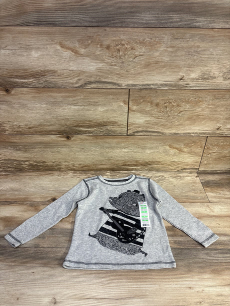 NEW Kids Korner Thermal Shirt Grey sz 4T - Me n Mommy To Be