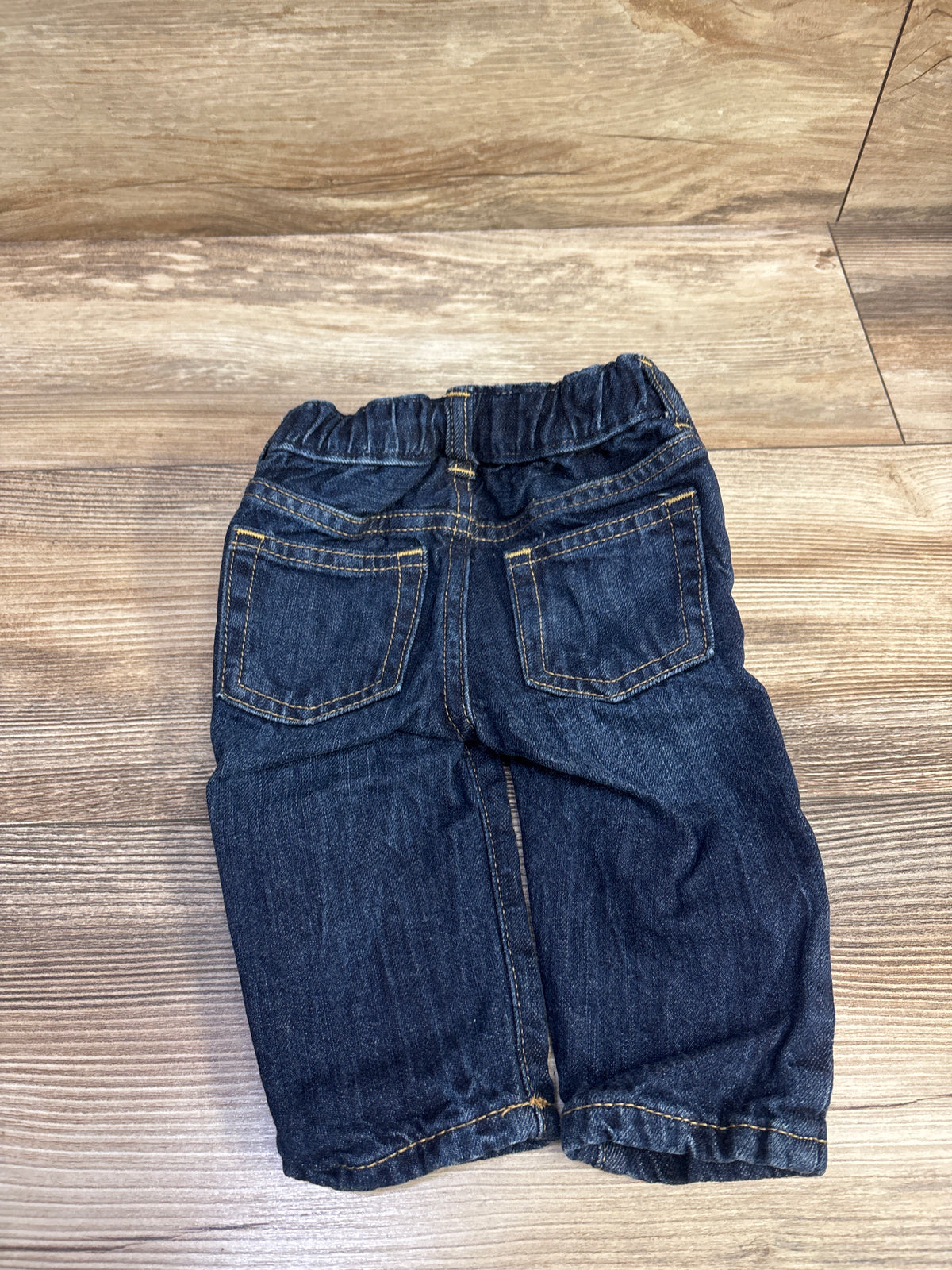Baby Gap Plaid Lined My First Straight Jeans Navy sz 0-3m