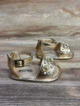 Michael Kors Gold Pennie Sandals sz 2c - Me n Mommy To Be