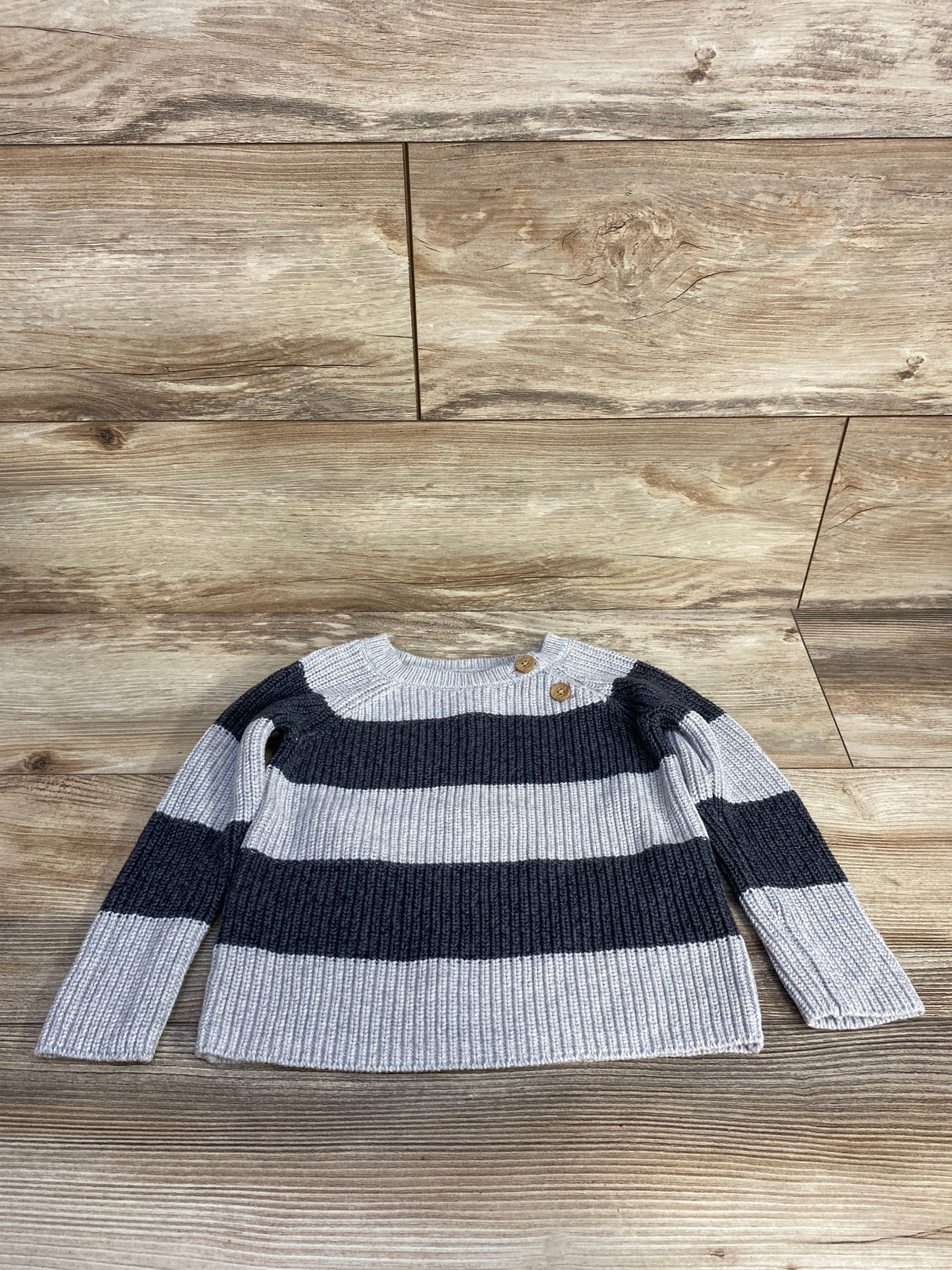 OshKosh Chunky Knit Sweater Grey sz 3T