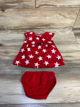 Child Of Mine 2pc Star Dress & Bloomers sz 0-3m