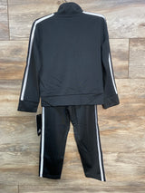 NEW Adidas Color Block Tricot Jacket & Pants Set Black sz 4T