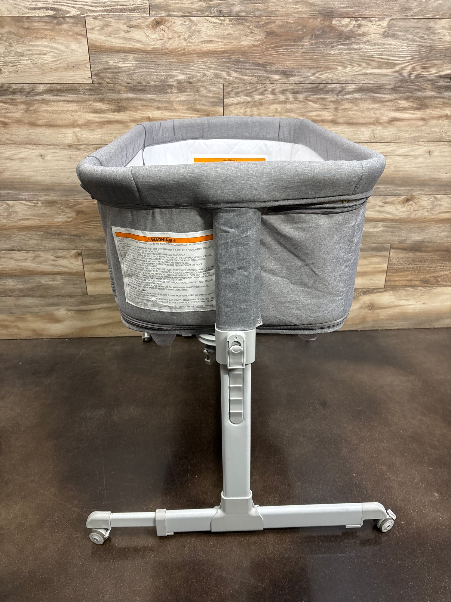 KOOLABABY 3-in-1 Baby Bassinet Bedside Sleeper in Grey*