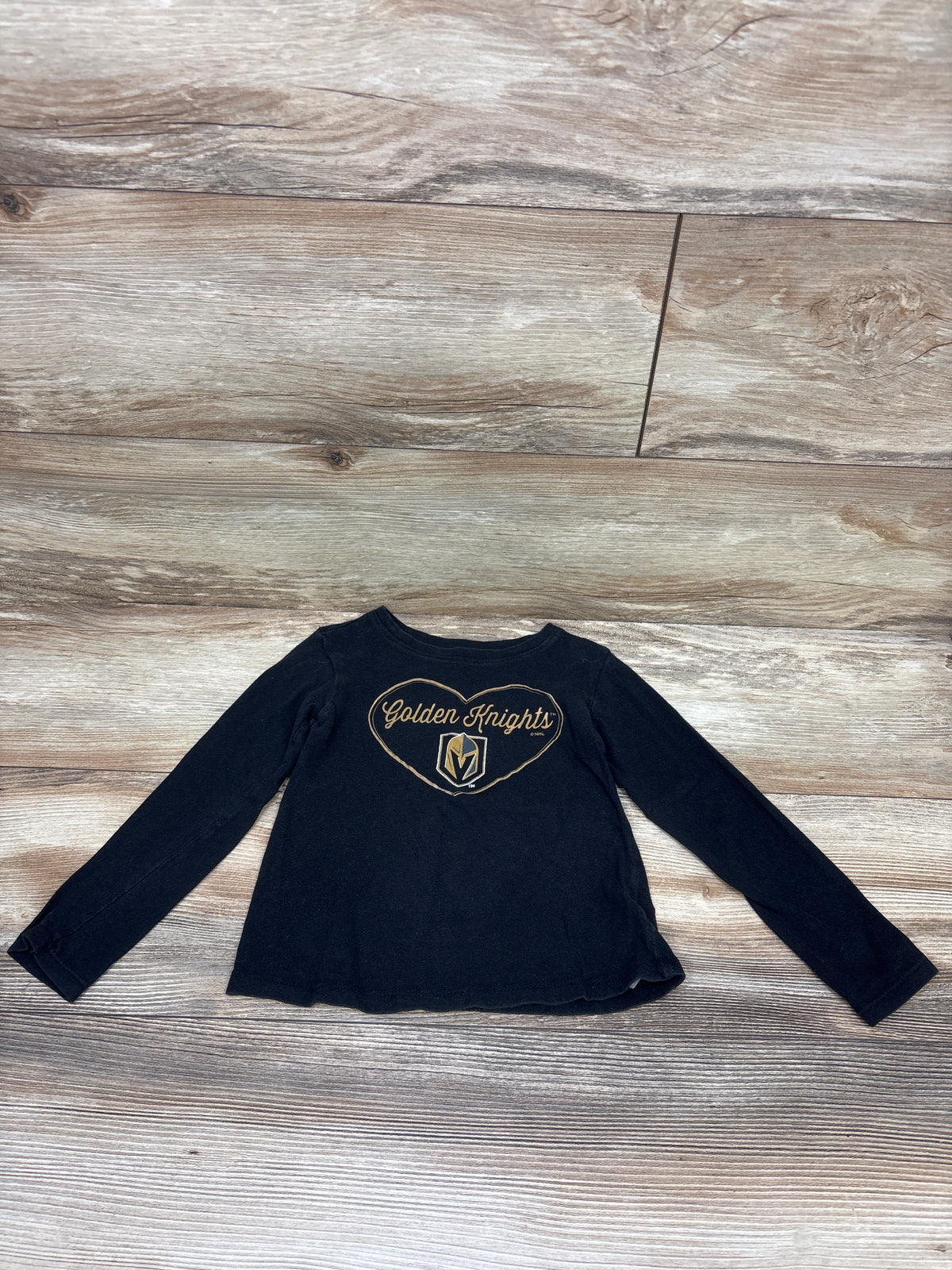 NHL Golden Knights Long Sleeve Shirt Black sz 4T