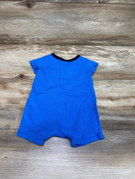 DKNY Henley Shortie Romper Blue sz 0-3m - Me 'n Mommy To Be