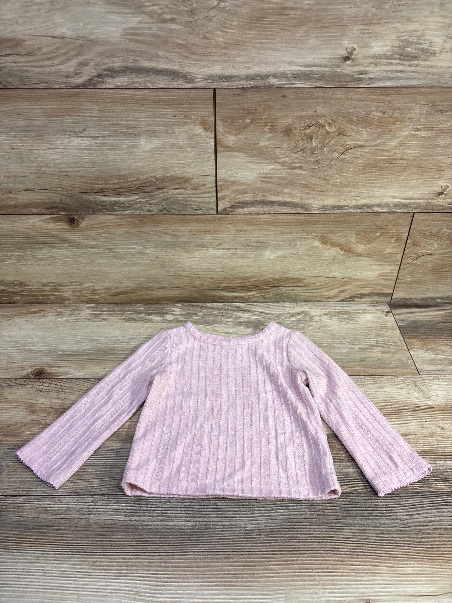 Cat & Jack Knit Long Sleeve Shirt Pink sz 18m