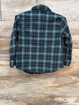 Old Navy Plaid Button Up Shirt Green sz 3T
