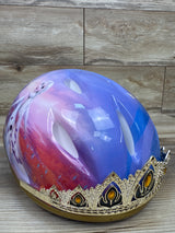 Disney Frozen 2 3D Tiara Child Bike Helmet - Purple 5T+