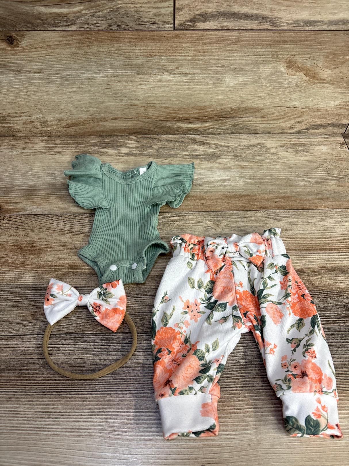 3pc Set Green sz Preemie