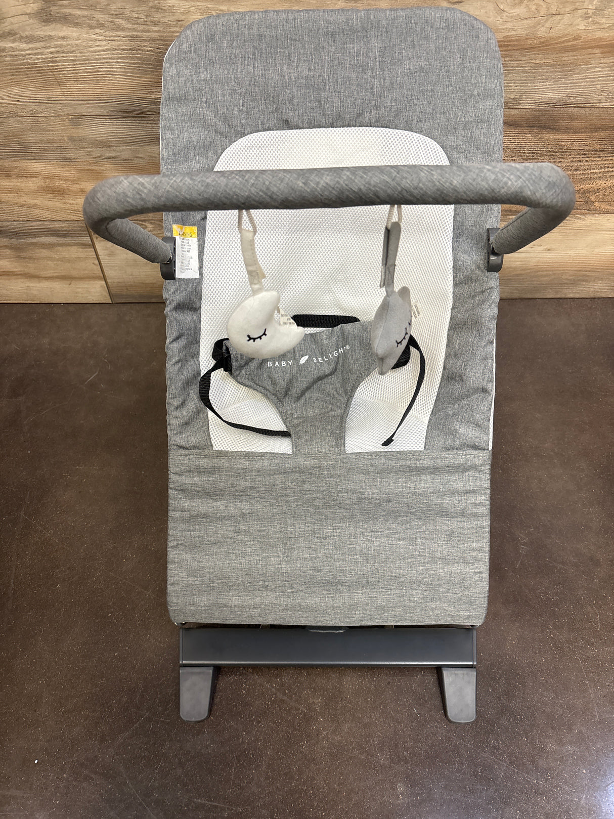 Baby Delight Alpine Deluxe Bouncer in Charcoal Grey