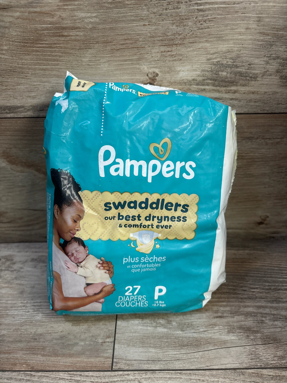 NEW Pampers Swaddlers Diapers, 27ct. Size Preemie