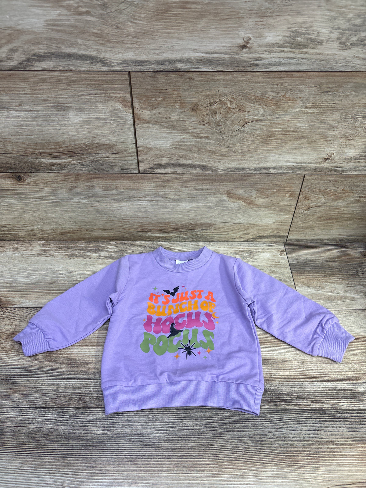 It's Just A Bunch Of Hocus Pocus Sweatshirt Puprle sz 12-18m