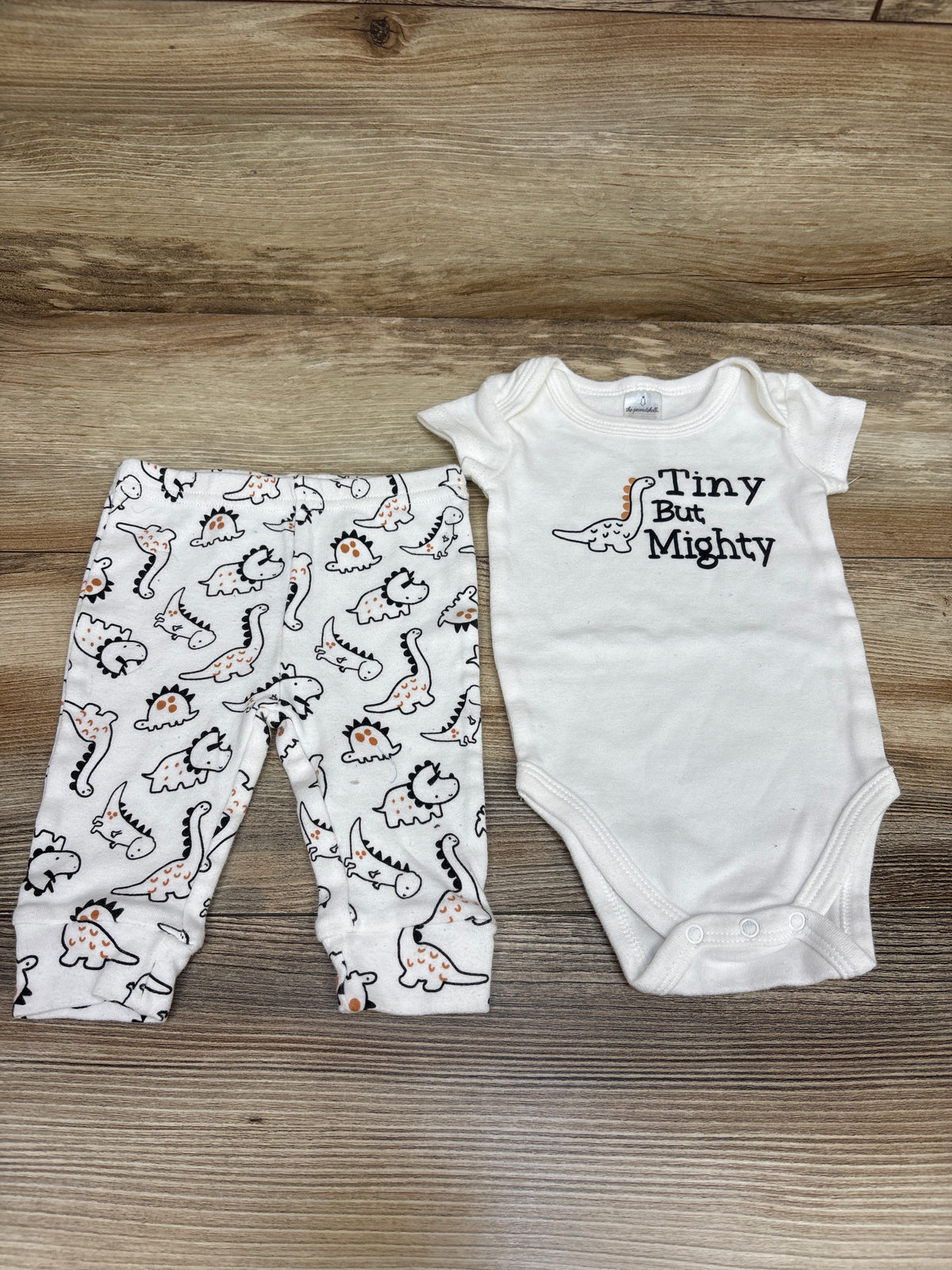 The Peanutshell 2pc Bodysuit & Pant Set White sz 0-3m