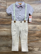 NEW Cat & Jack 4pc Suspender Set Grey sz 2T