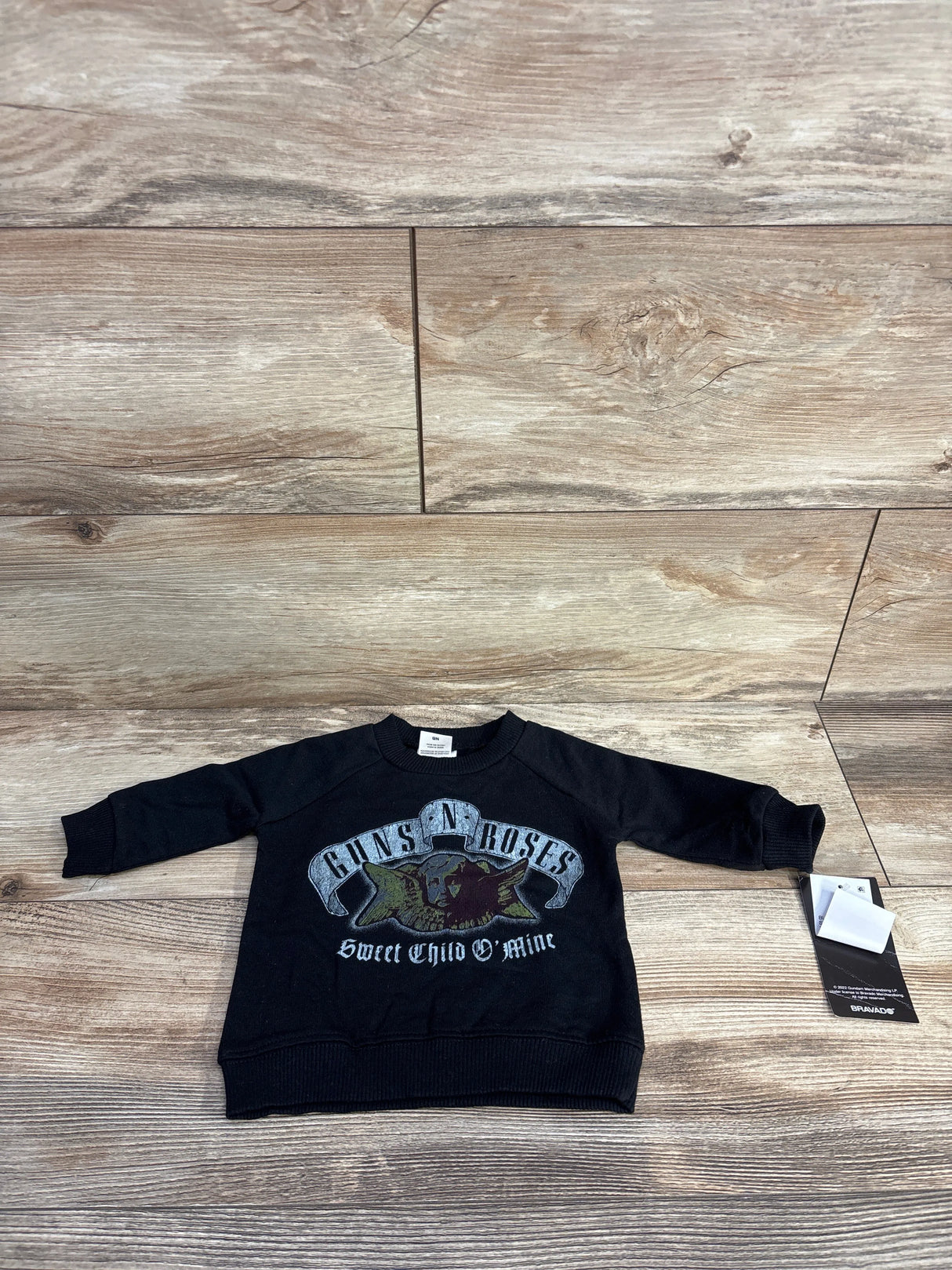 NEW Guns 'N' Roses Pull Over Shirt Black sz Newborn