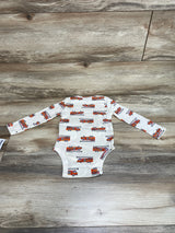 NEW Old Navy Fire Engine Ivory Bodysuit sz 12-18m