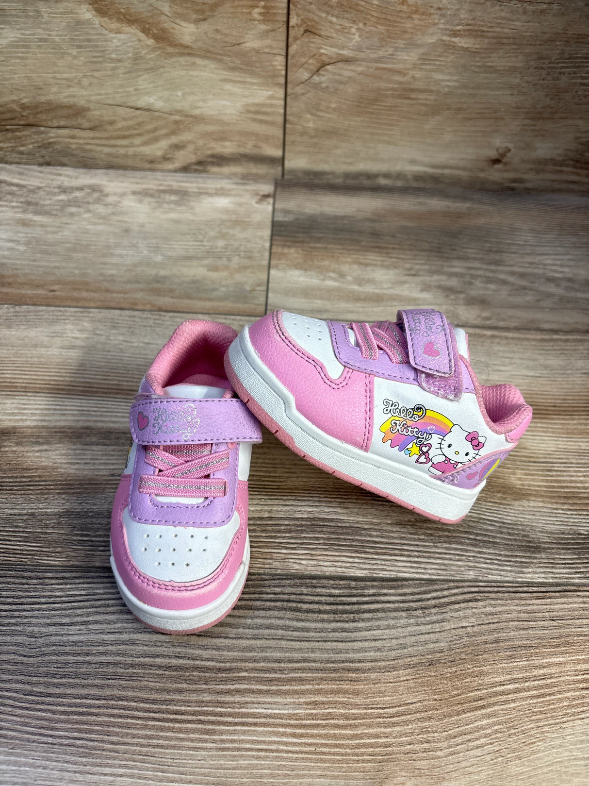 Hello Kitty & Friends Hook & Loop Casual Sneakers White sz 5c