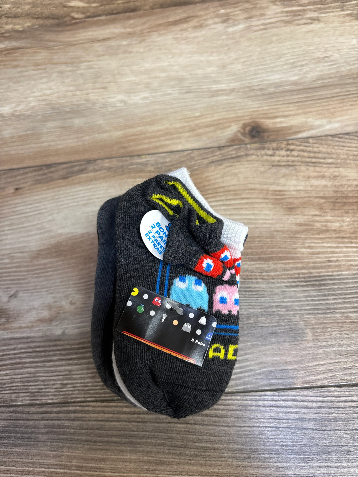 NEW Pacman Low Cut Socks 8pk sz 2T-3T