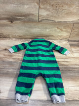 Carter's Striped Blanket Coverall Green sz 6m