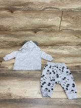 Disney Baby 2pc Mickey Mouse Hoodie & Pants Set Grey sz 3-6m