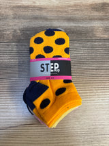 NEW Step Up Socks Polka Dot Orange 3pk sz 2-3