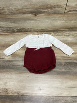 Cat & Jack Sweater Romper White sz 12m