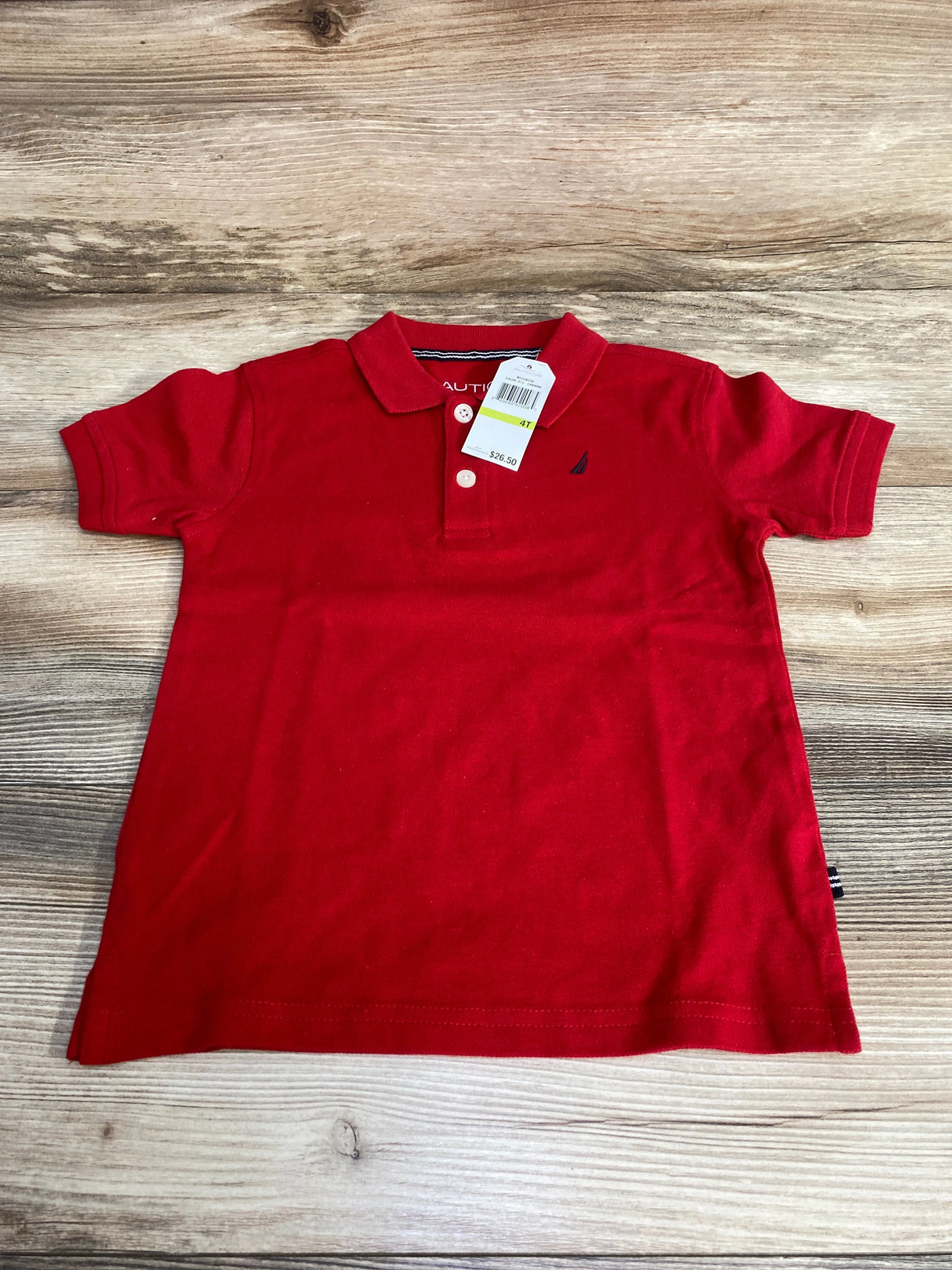 NEW Nautica Polo Shirt Red sz 4T
