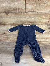 Simple Joys Polka Dot Sleeper Navy sz 3-6m
