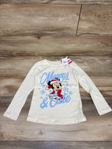 NEW Disney Junior Merry & Cute Long Sleeve Shirt Ivory sz 5T