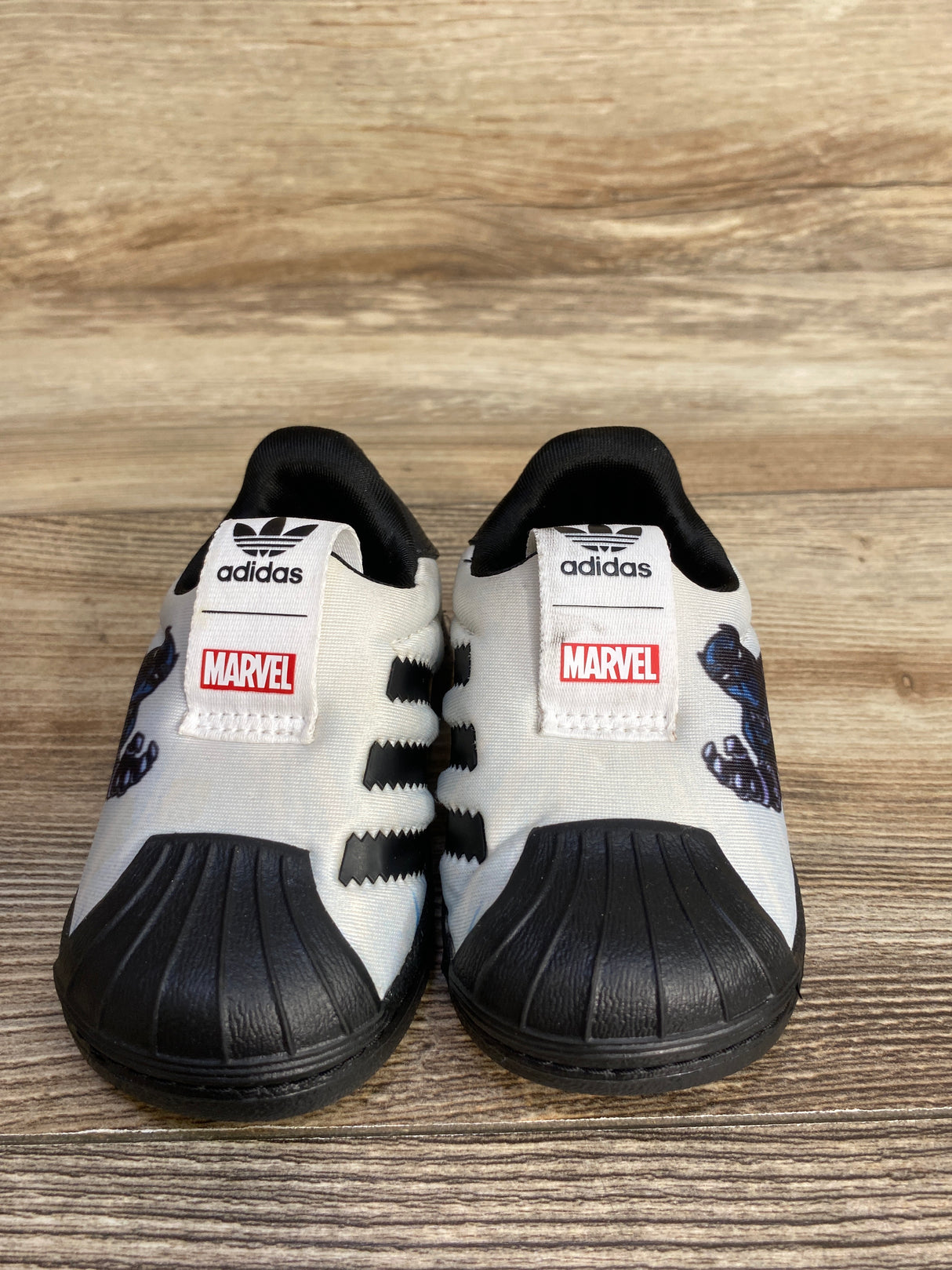Adidas Marvel x Superstar 360 Infant 'Black Panther' Sneakers Black sz 4c