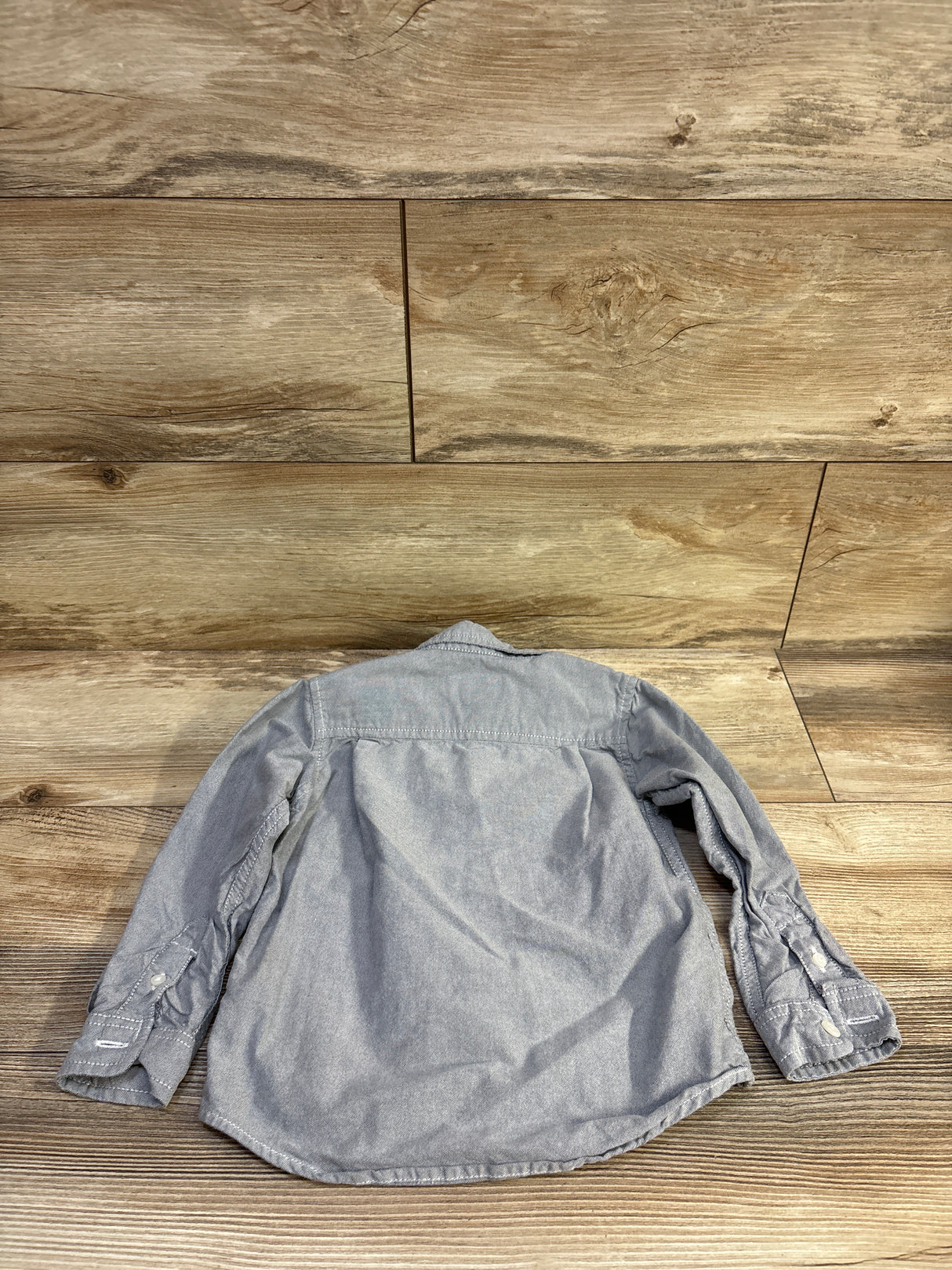 Children's Place Button Down Shirt Grey sz 3T