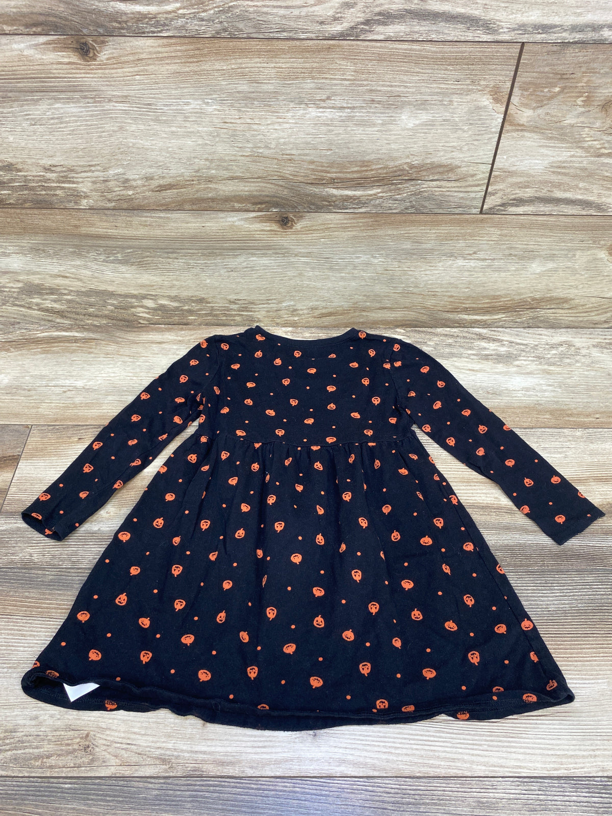 Old Navy Long Sleeve Pumpkin Dress Black sz 5T