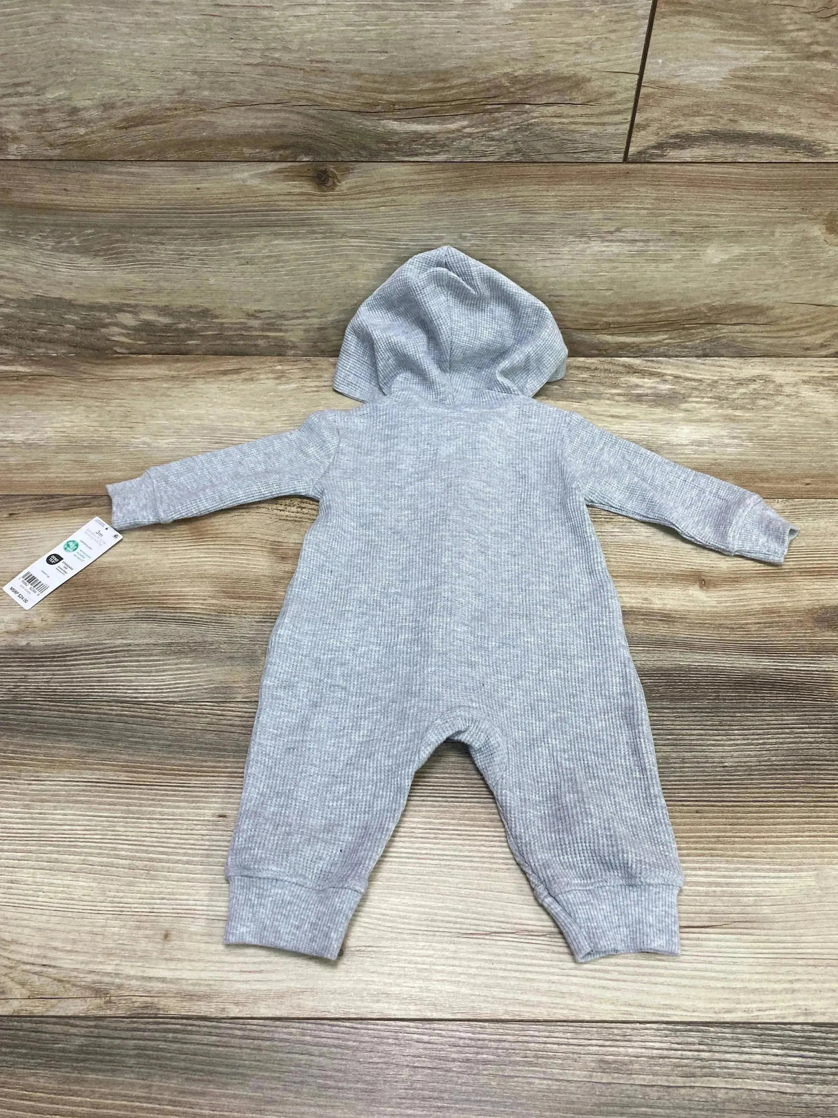 NEW Carter's Hooded Thermal Coverall Grey sz 3m