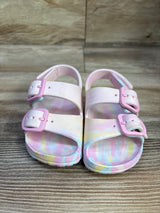 Wonder Nation Double Buckle Sandals Pink sz 5-6c