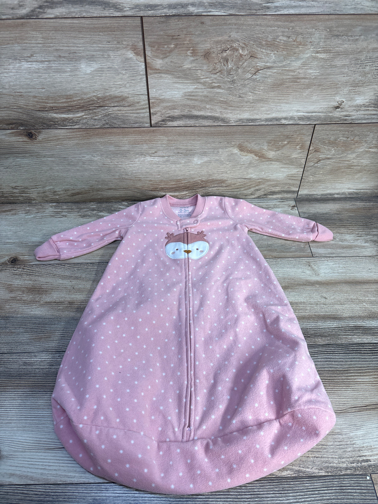 Carter's Polka Dot Blanket Sleep Sack Pink sz 0-3m