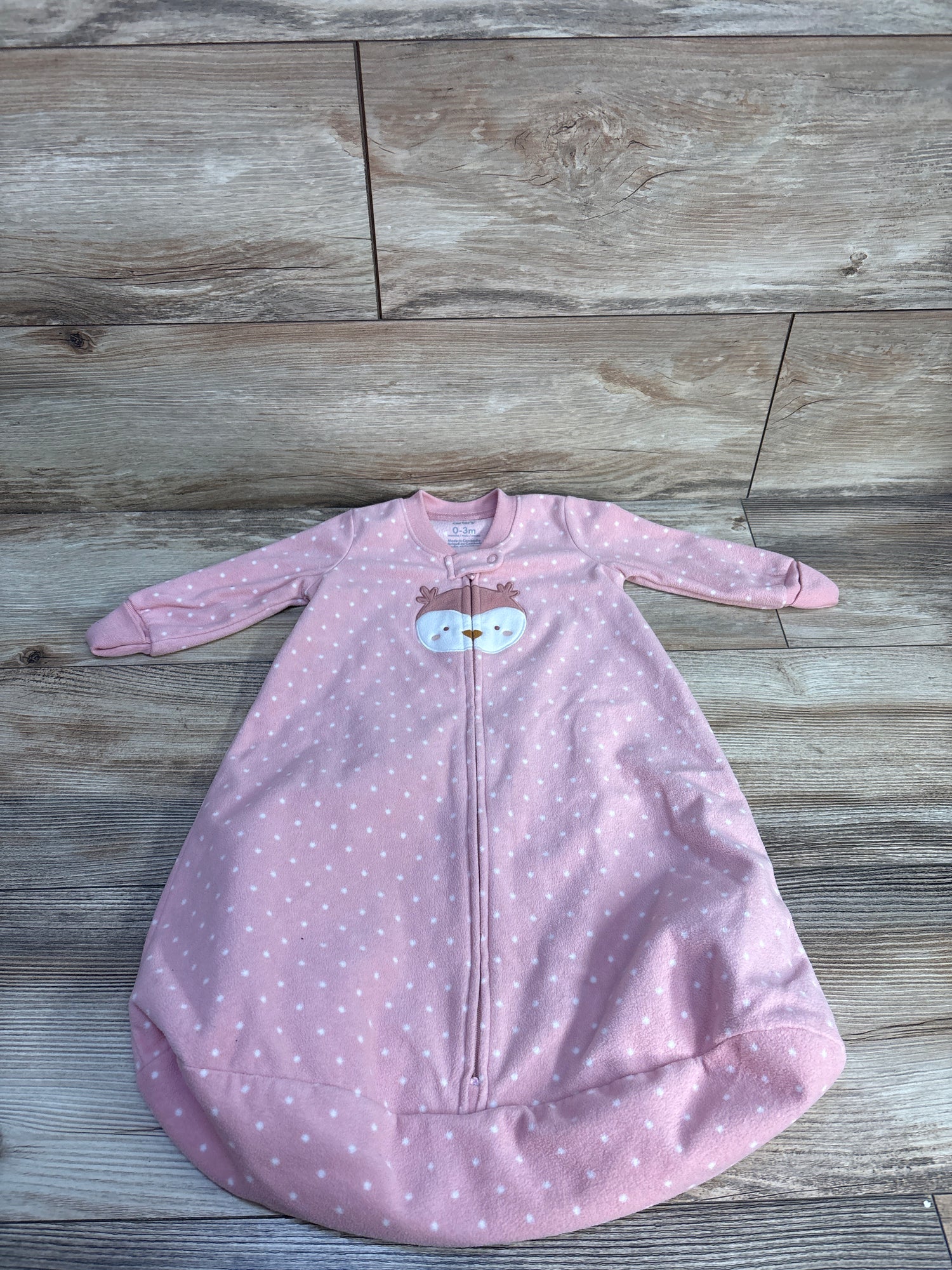 Carter's Polka Dot Blanket Sleep Sack Pink sz 0-3m