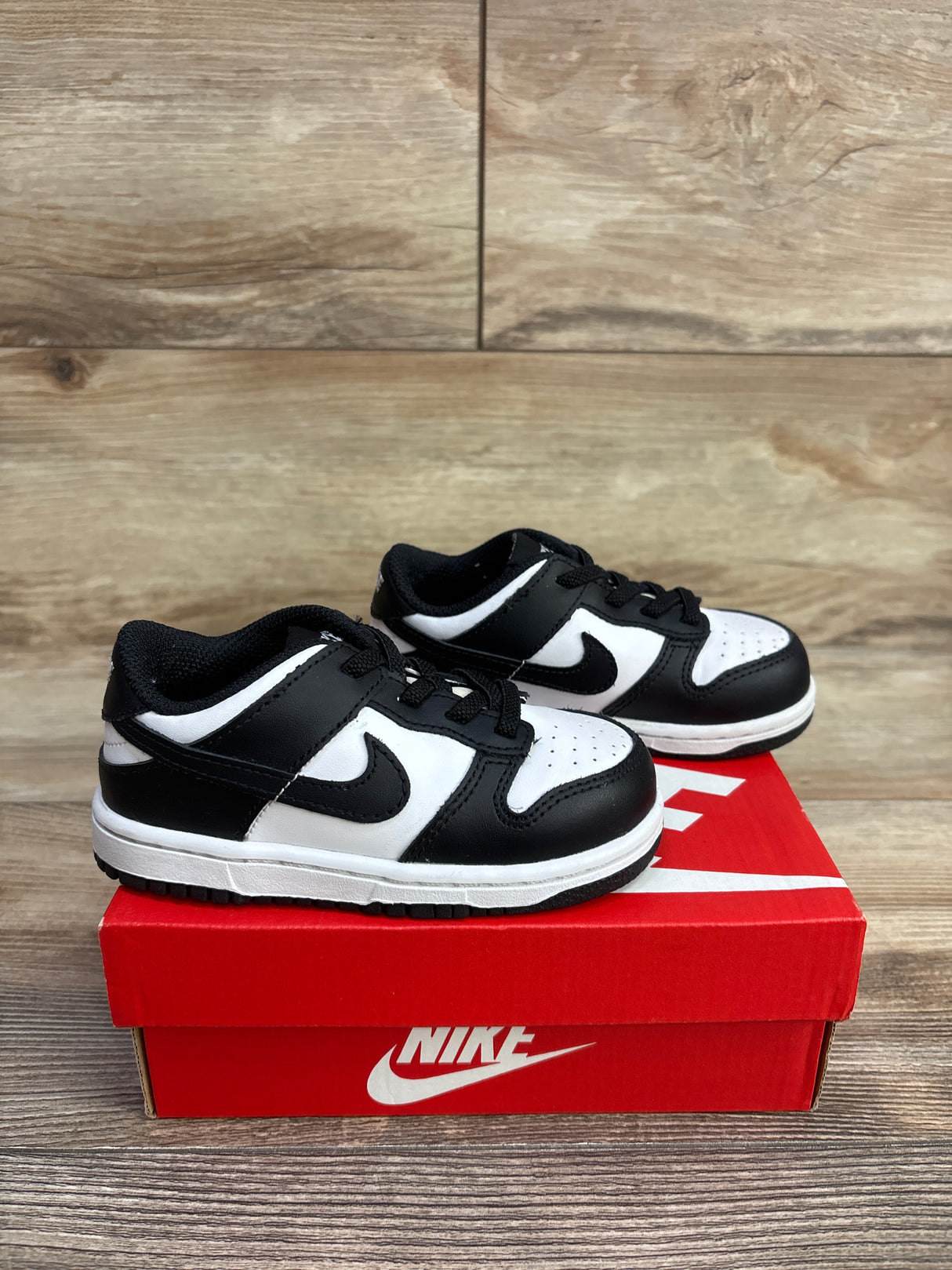 Nike Dunk Low TD 'White/Black White' Sneakers sz 8c