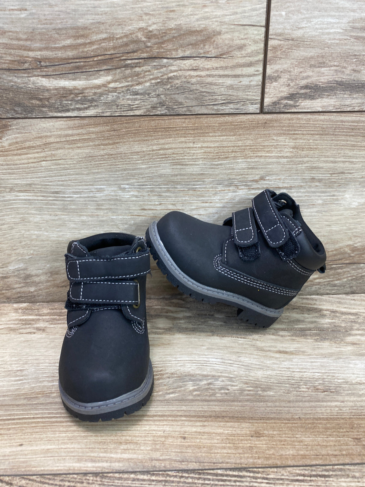 Wonder Nation Baby Boys Tucker Boots Black Sz 4c