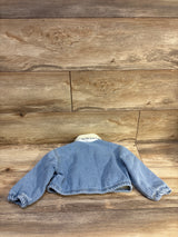 Cozy Pixies Sherpa Lined Denim Jacket Blue sz 2-3T