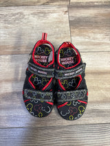 Disney Mickey Mouse Double Strap Sandals Black sz 10c